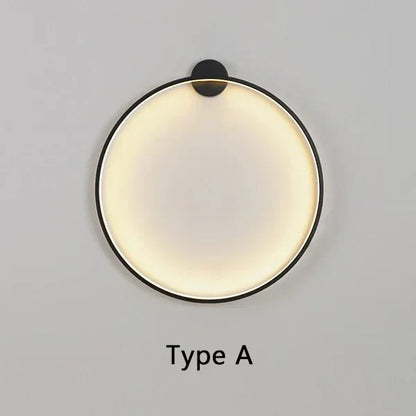 Simple Round Wall Light Fixture For Living Rooms