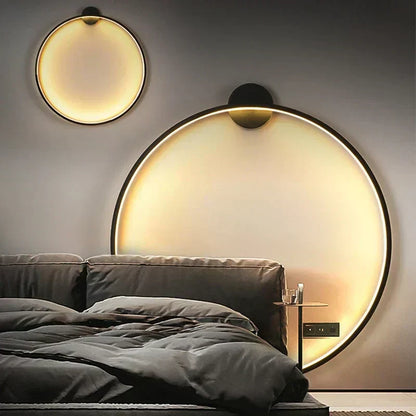 Simple Round LED Wall Lamp for Bright Ambient Lighting - Lusomart