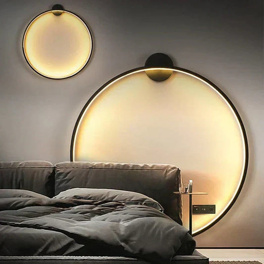 Simple Round LED Wall Lamp for Bright Ambient Lighting - Lusomart
