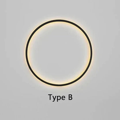 Simple Round Wall Lamp With Bright White Glow