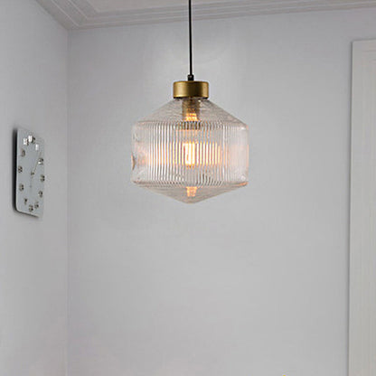 Classic Textured Glass Hanging Light
