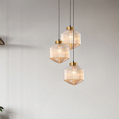Classic Textured Glass Hanging Light