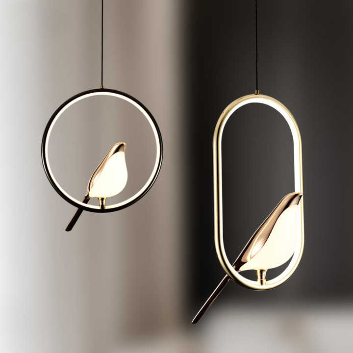 Stylish Bird Shape Hanging Light Fixture