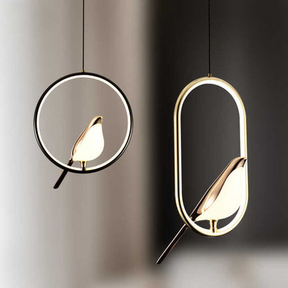 Stylish Bird Shape Hanging Light Fixture