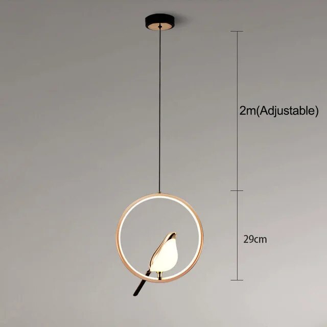 Stylish Bird Shape Hanging Light Fixture