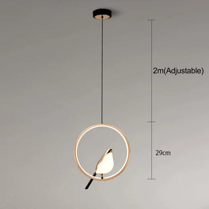 Stylish Bird Shape Hanging Light Fixture