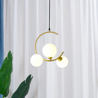Luxurious Round Crystal Pendant Lamp