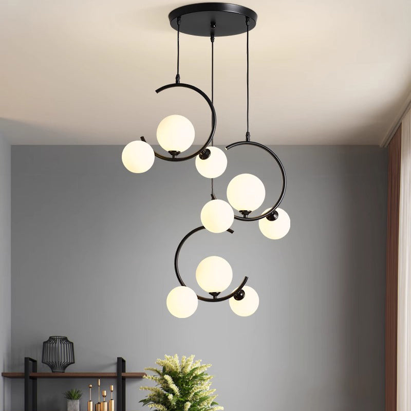 Luxurious Round Crystal Pendant Lamp - Lusomart