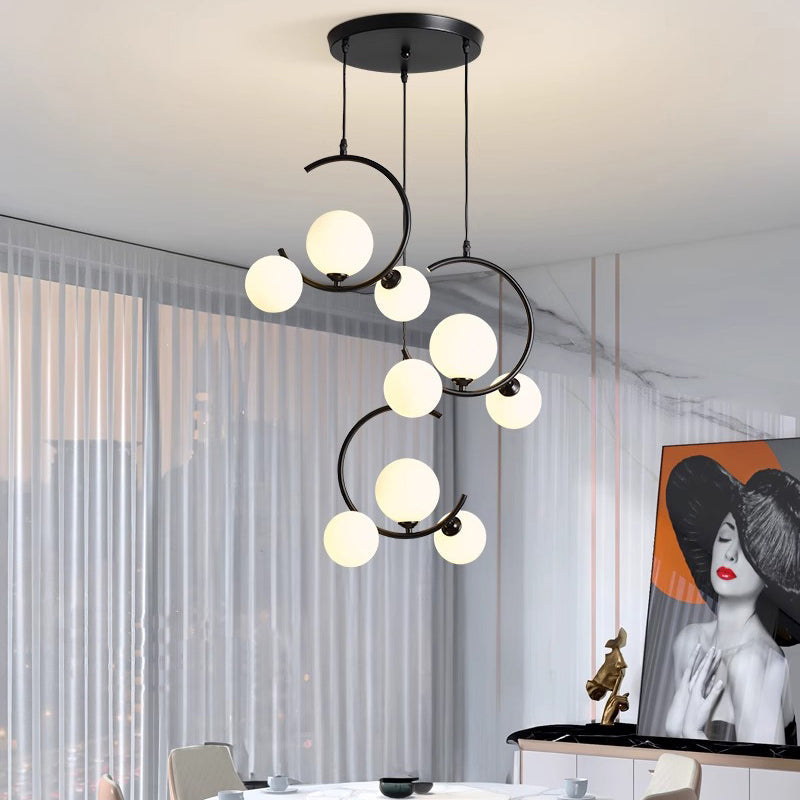 Luxurious Round Crystal Pendant Lamp