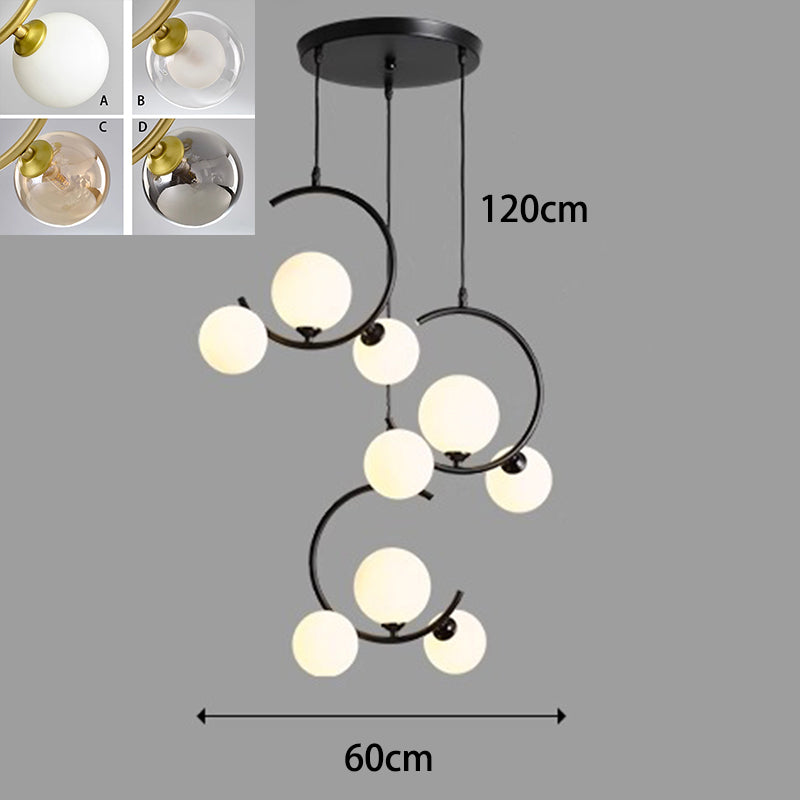Luxurious Round Crystal Pendant Lamp