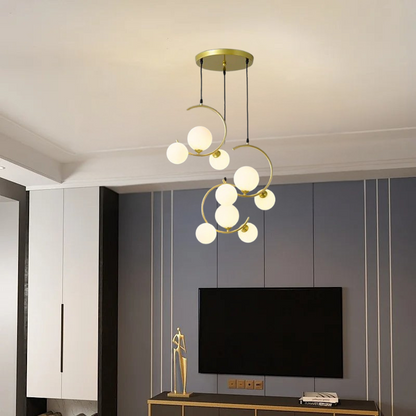 Luxurious Round Crystal Pendant Lamp