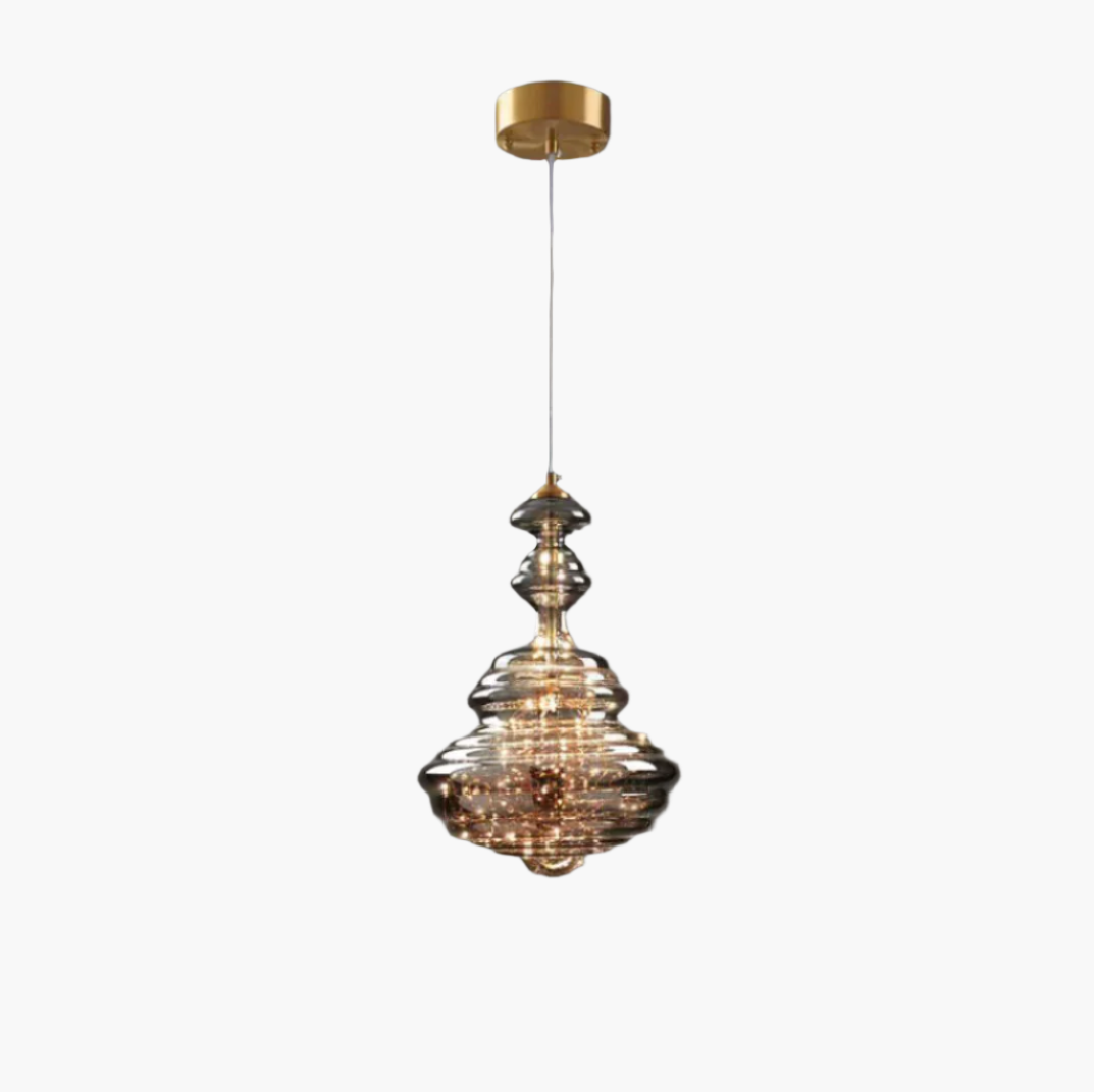 Elegant Silver Crystal Drop Pendant Light - Lusomart
