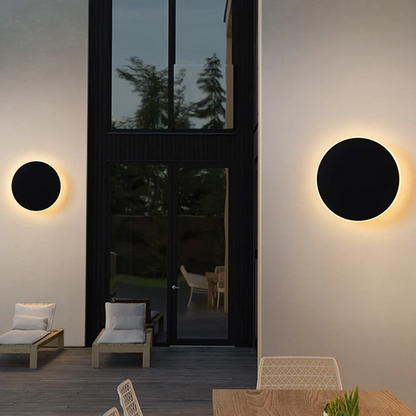 Simple Circular Outside LED Lamp