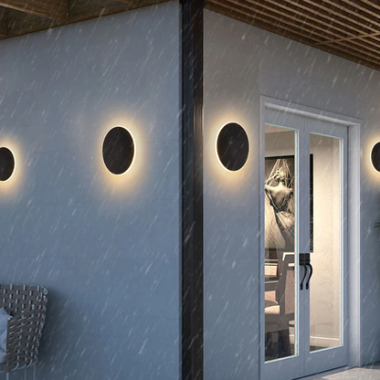Simple Circular Outside LED Lamp