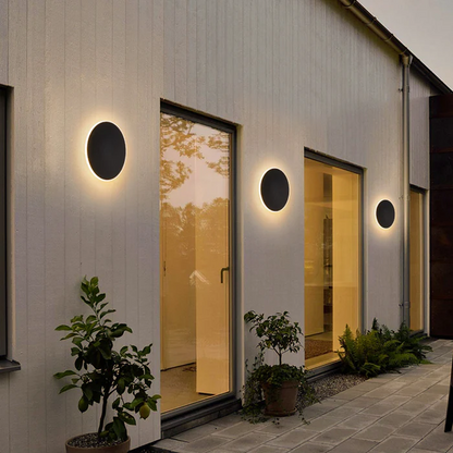 Simple Circular Outside LED Lamp