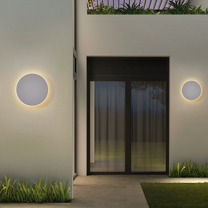 Simple Circular Outside LED Lamp