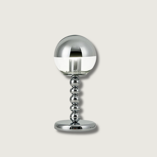 Bright Chrome Table Lamp with Soft Glow Lighting - Lusomart