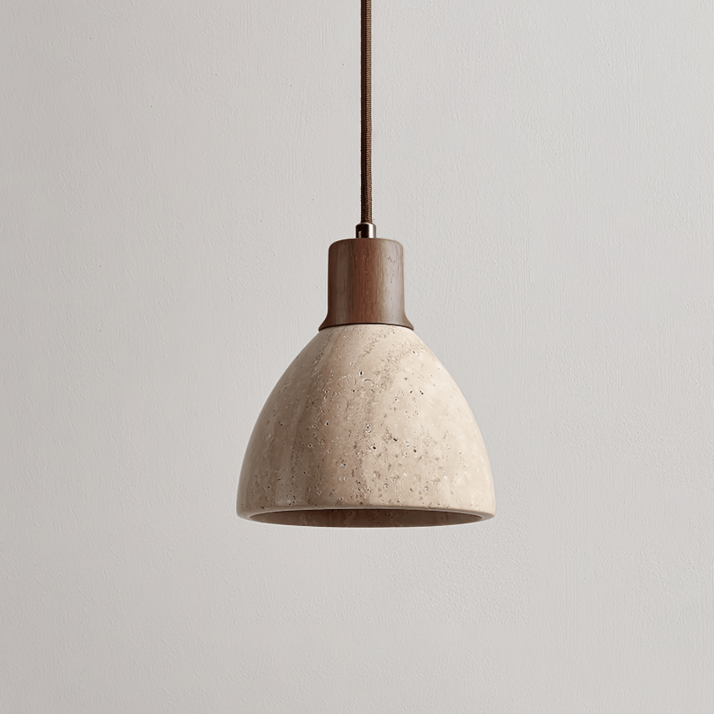 Rustic Stone Pendant Light with Earthy Pattern - Lusomart