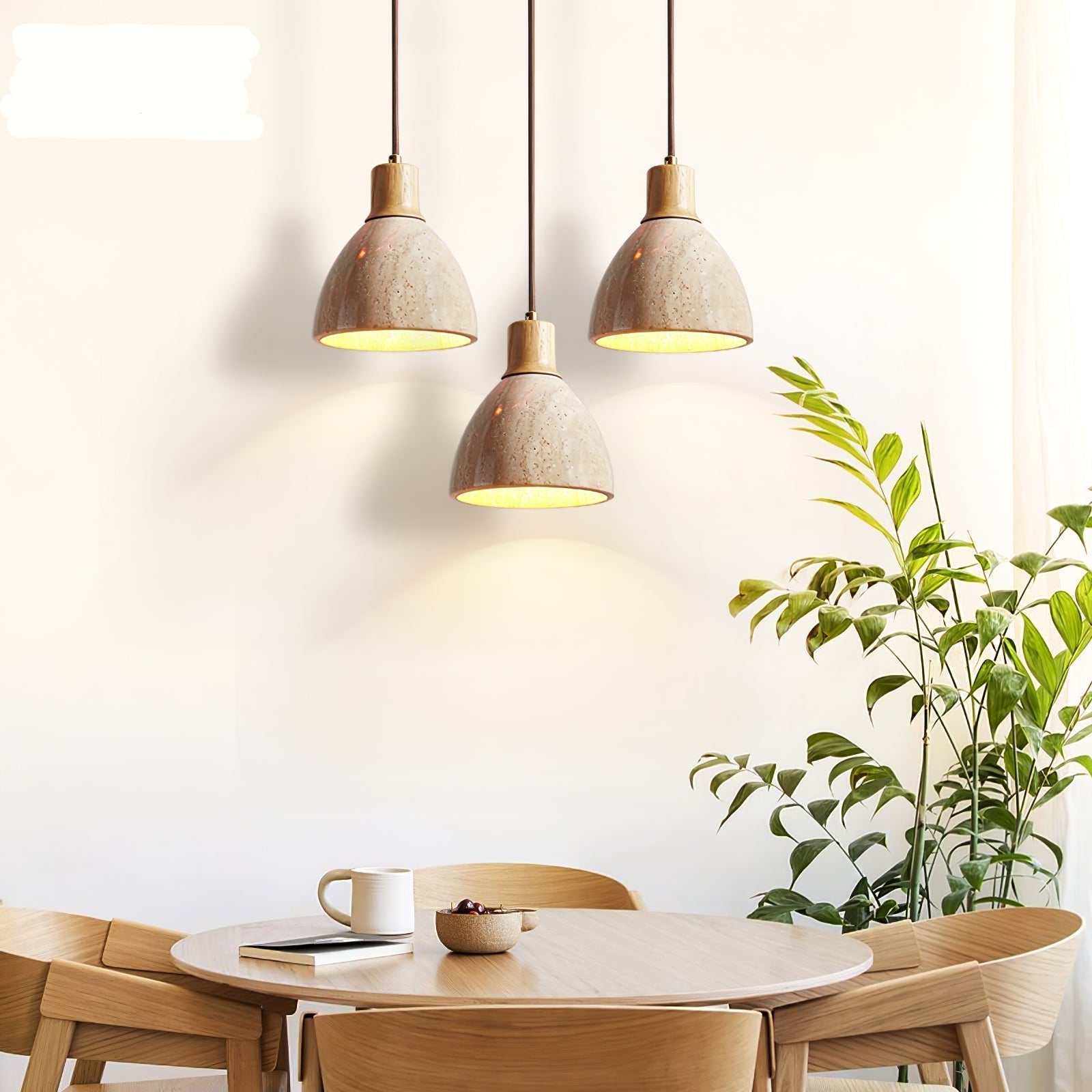 Mivo Natural Stone Hanging Lamp 8