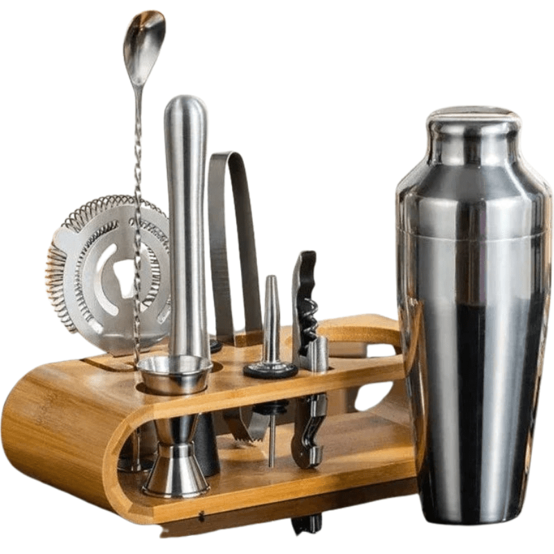 Luxury Bar 10-Piece Stainless Steel Cocktail Kit - Lusomart