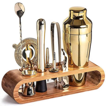 MixologyMaster | Elegant Premium 10-Piece Stainless Steel Cocktail Set 9