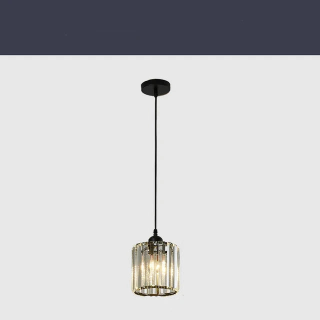 Luxurious Crystal Drop Pendant Light Fixture