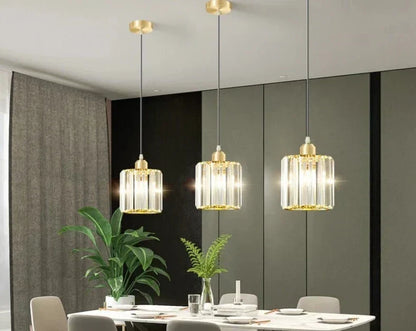 Luxurious Crystal Drop Pendant Light Fixture