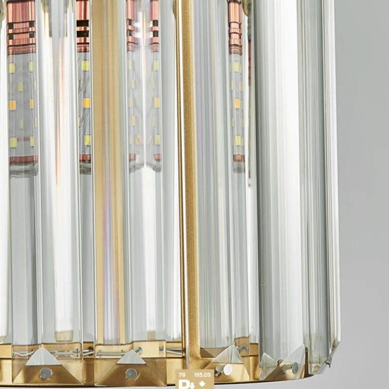 Luxurious Crystal Drop Pendant Light Fixture
