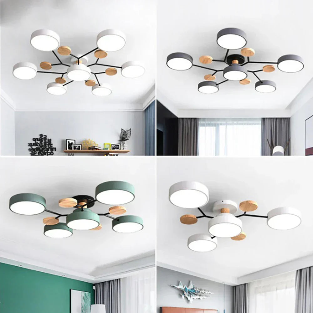 Stylish Slim LED Ceiling Light Fixture Indoor