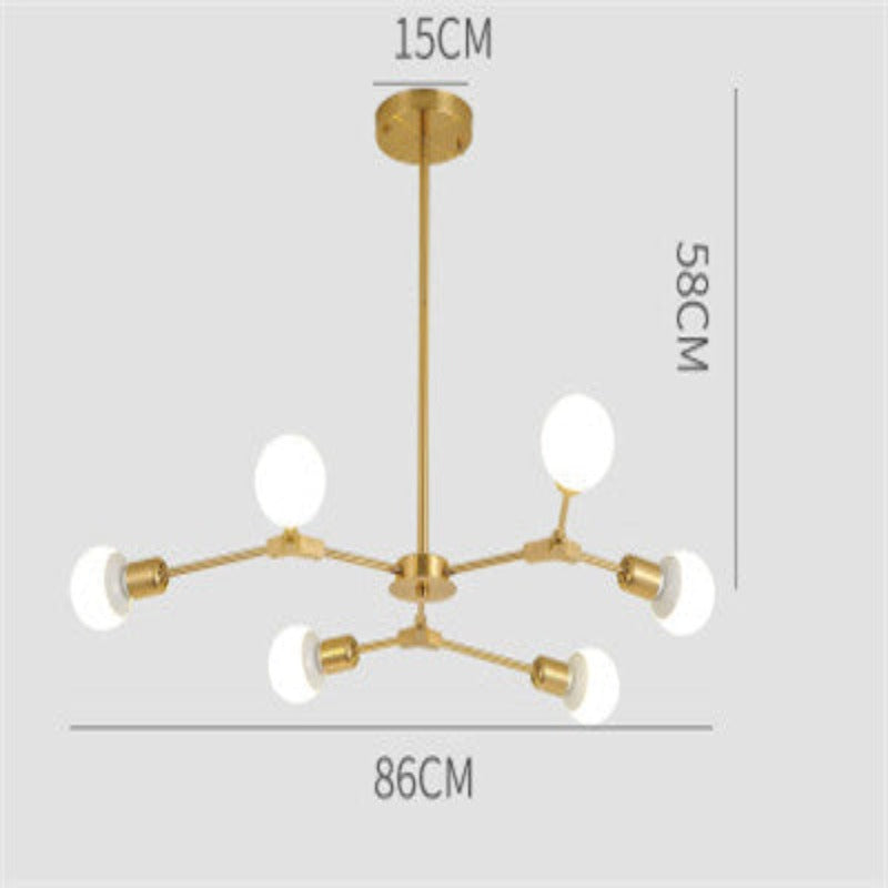 Luxury Crystal Pendant Light with Bulbs