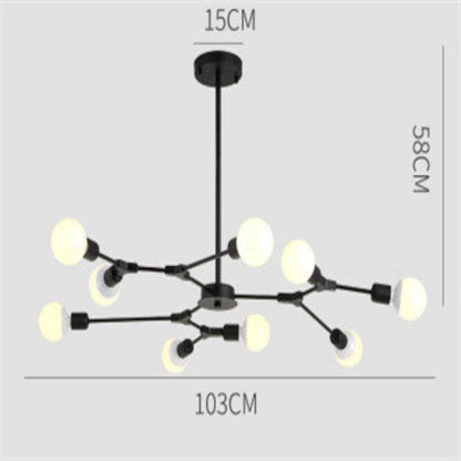 Luxury Crystal Pendant Light with Bulbs