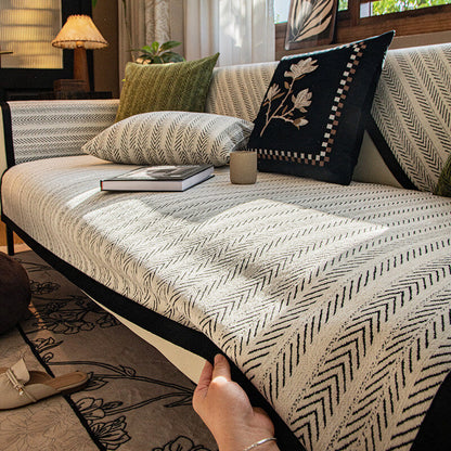 Soft Plush Fleece Scratch Resistant Sofa Slipcover