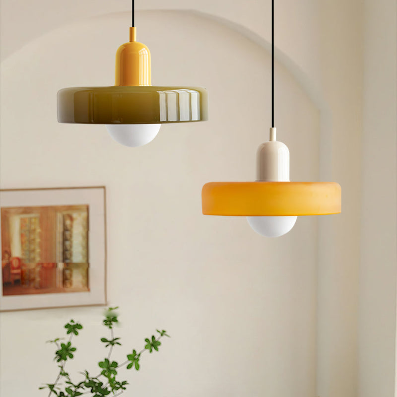 Vibrant Glass Modern Pendant Lighting for Dining Areas