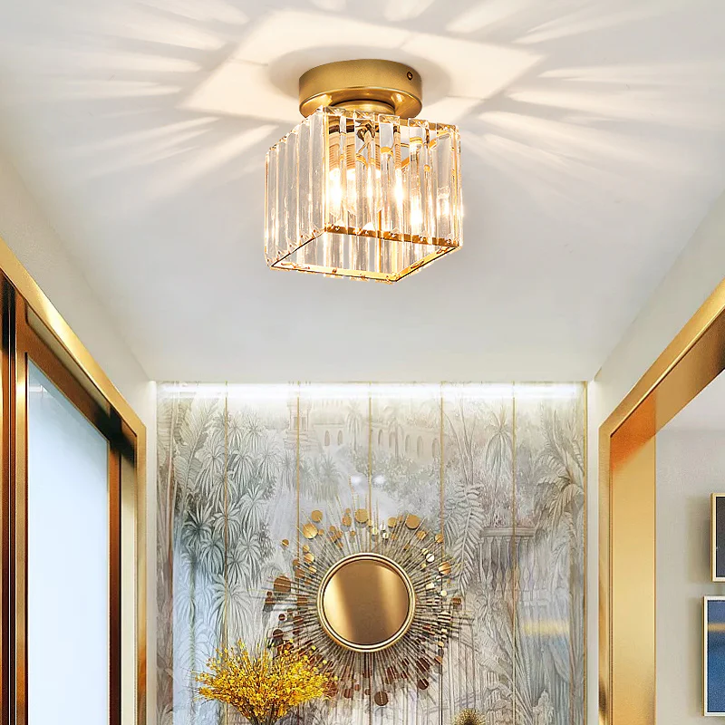 Modern 1-Light Hallway Flush Mount Ceiling Light 14