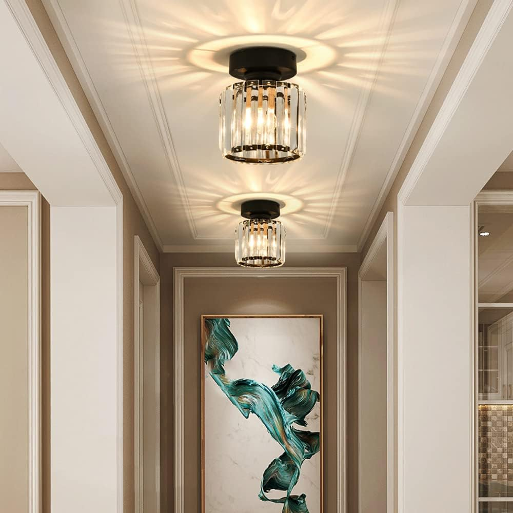 Modern 1-Light Hallway Flush Mount Ceiling Light 15