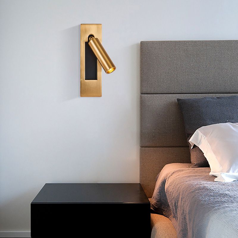 Slim Black LED Adjustable Wall Reading Lamp