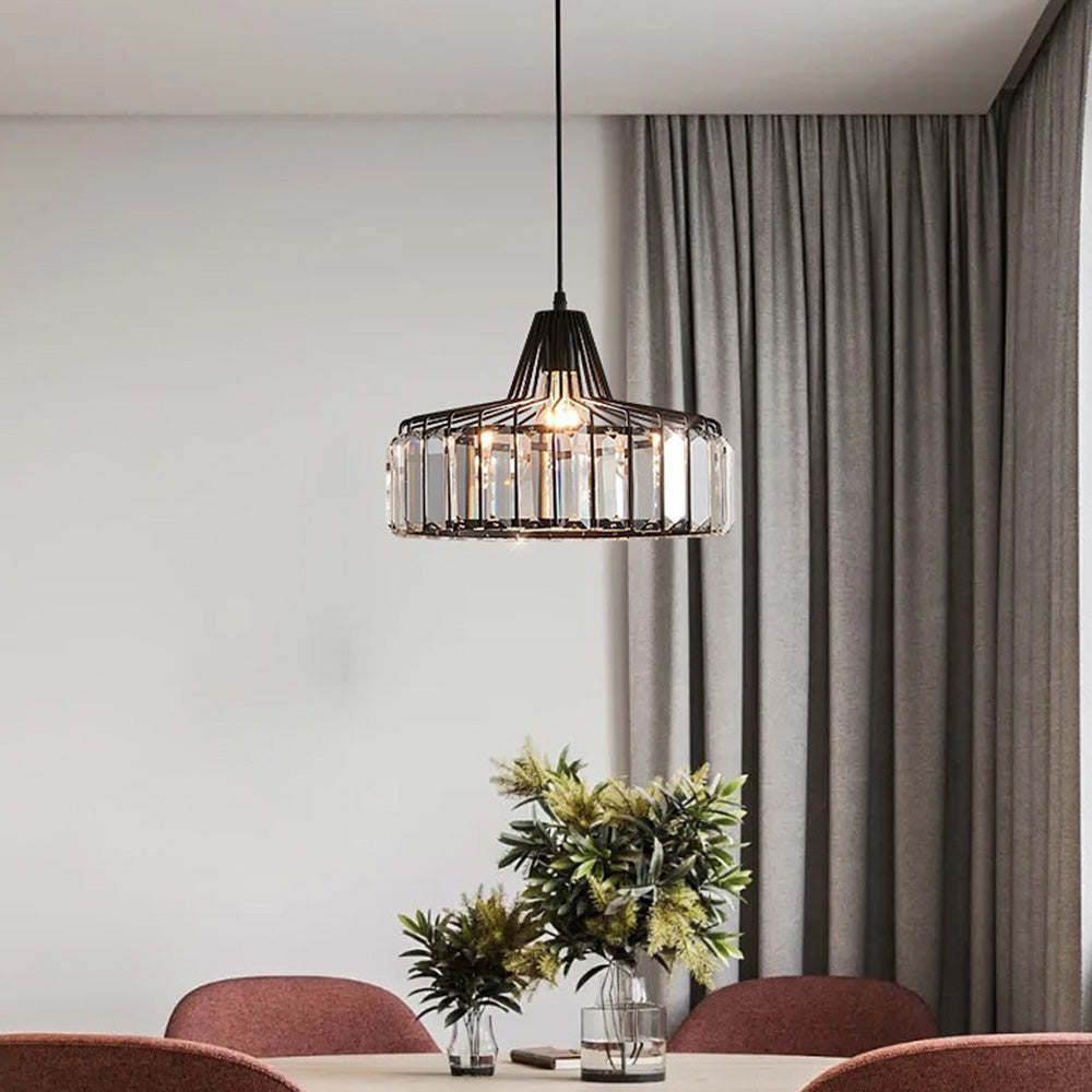 Modern Black Crystal Pendant Light 2