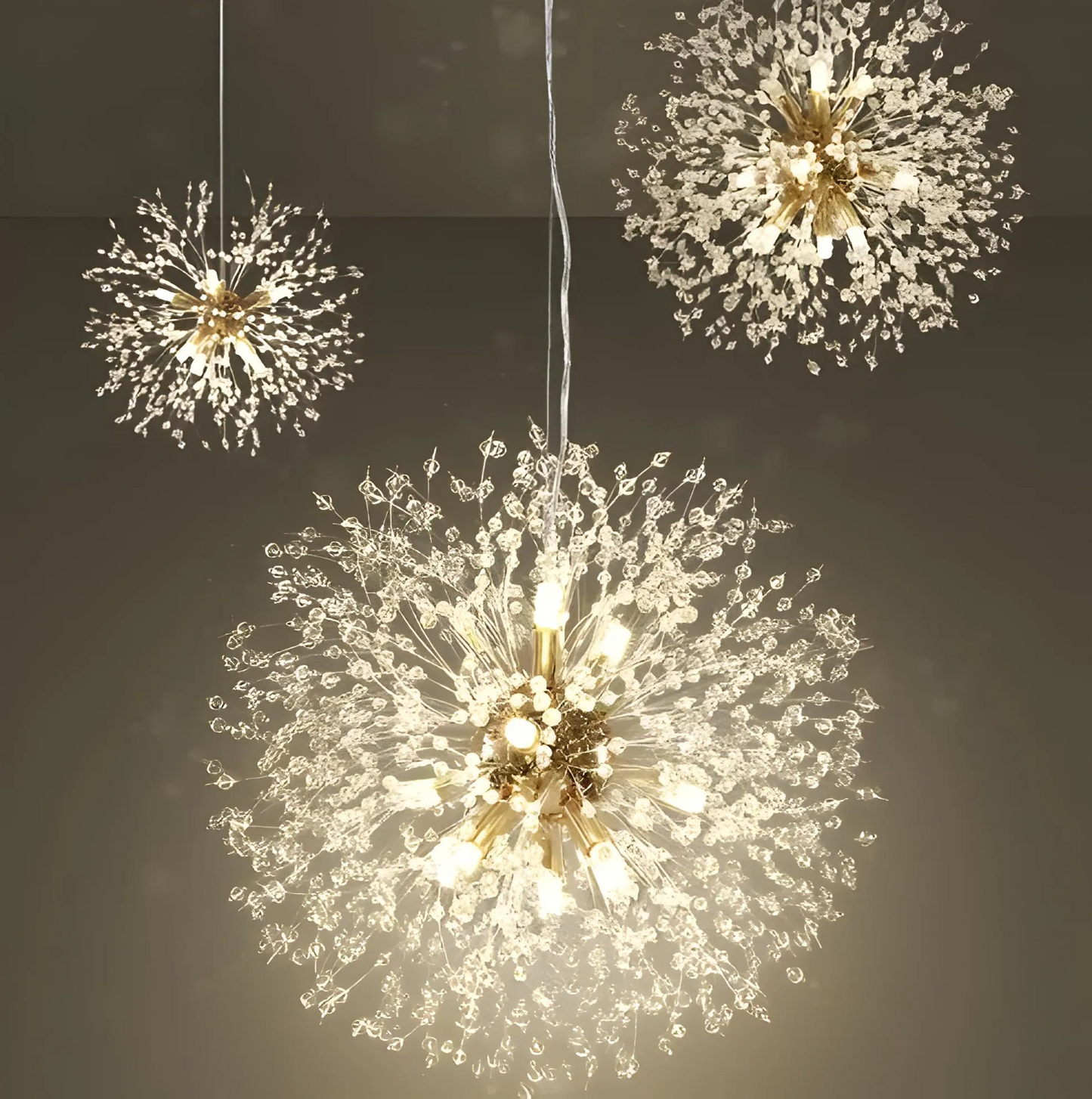 Sparkling Crystal Drop Pendant Lighting - Lusomart