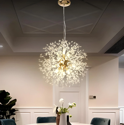 Sparkling Crystal Drop Pendant Lighting