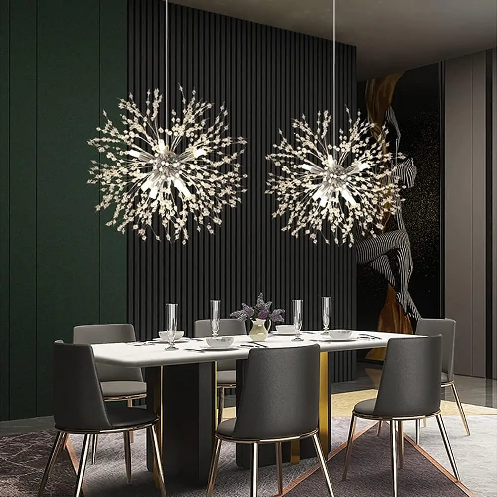 Sparkling Crystal Drop Pendant Lighting