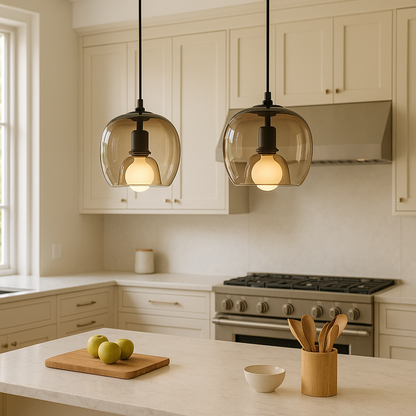 Warm Home Pendant Lamp with Soft LED Lighting
