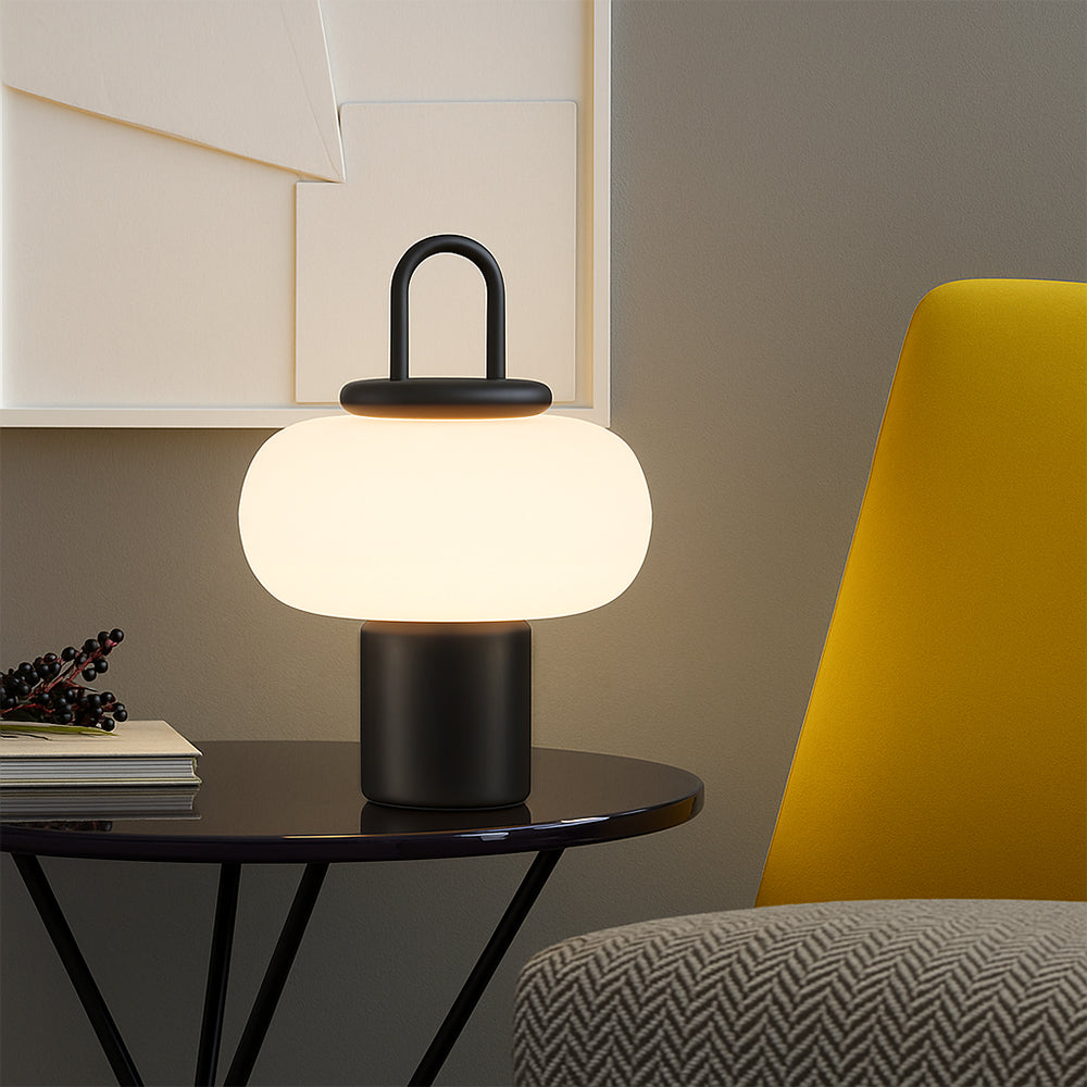 Simple White Bedside Table Lamp LED