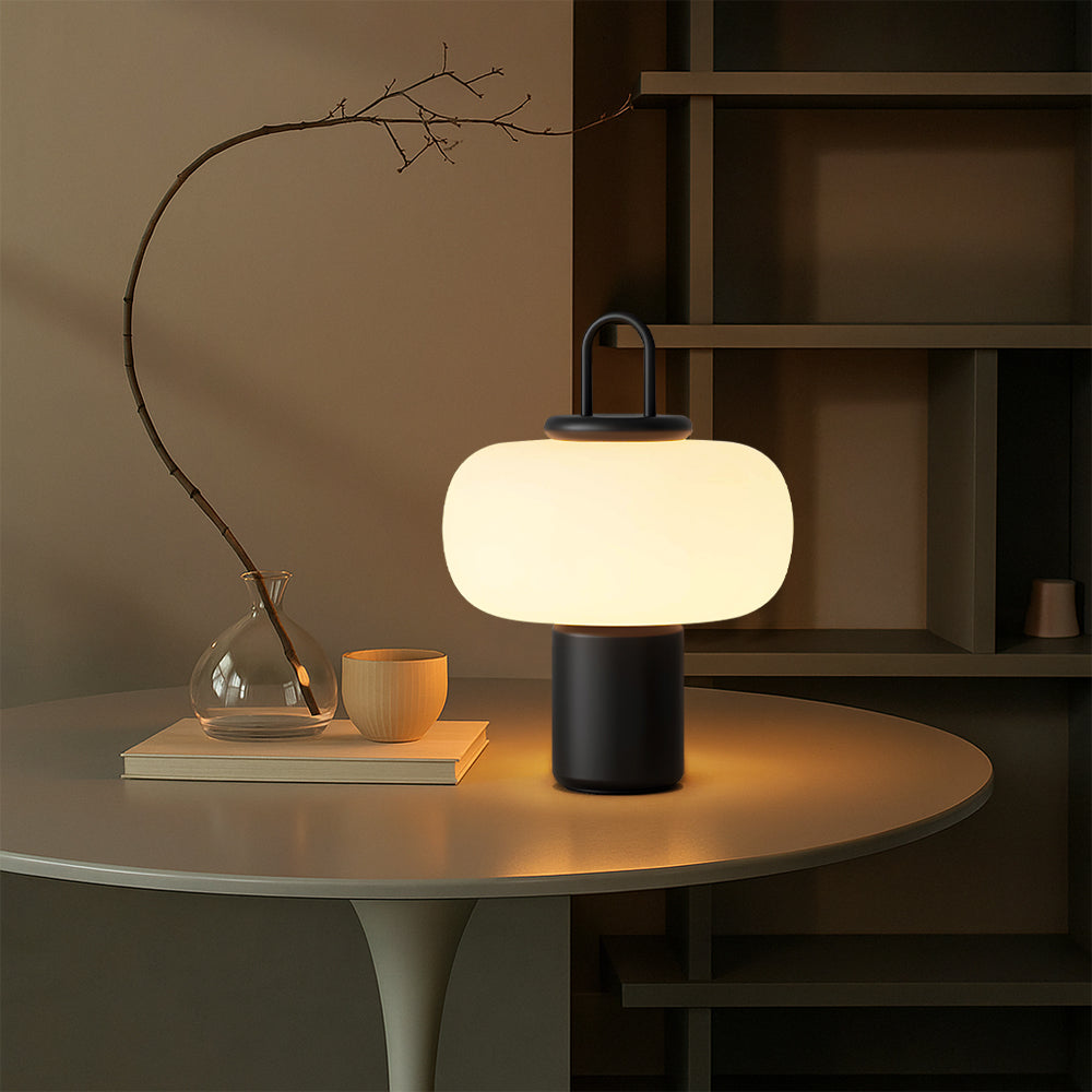 Simple White Bedside Table Lamp LED
