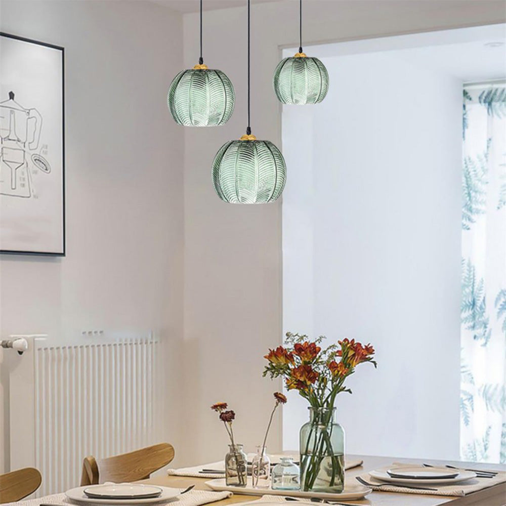 Modern Green Glass Hanging Lamp 2