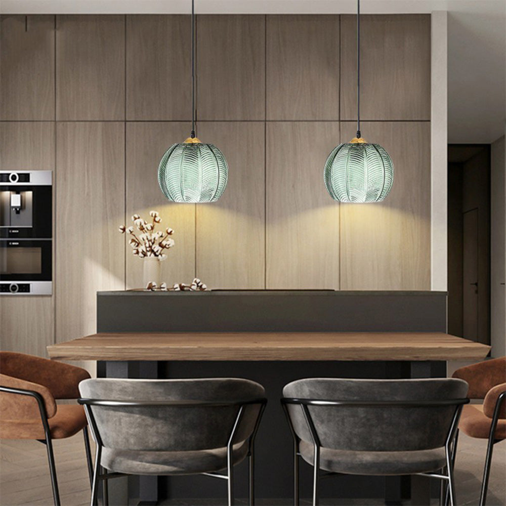 Modern Green Glass Hanging Lamp 4