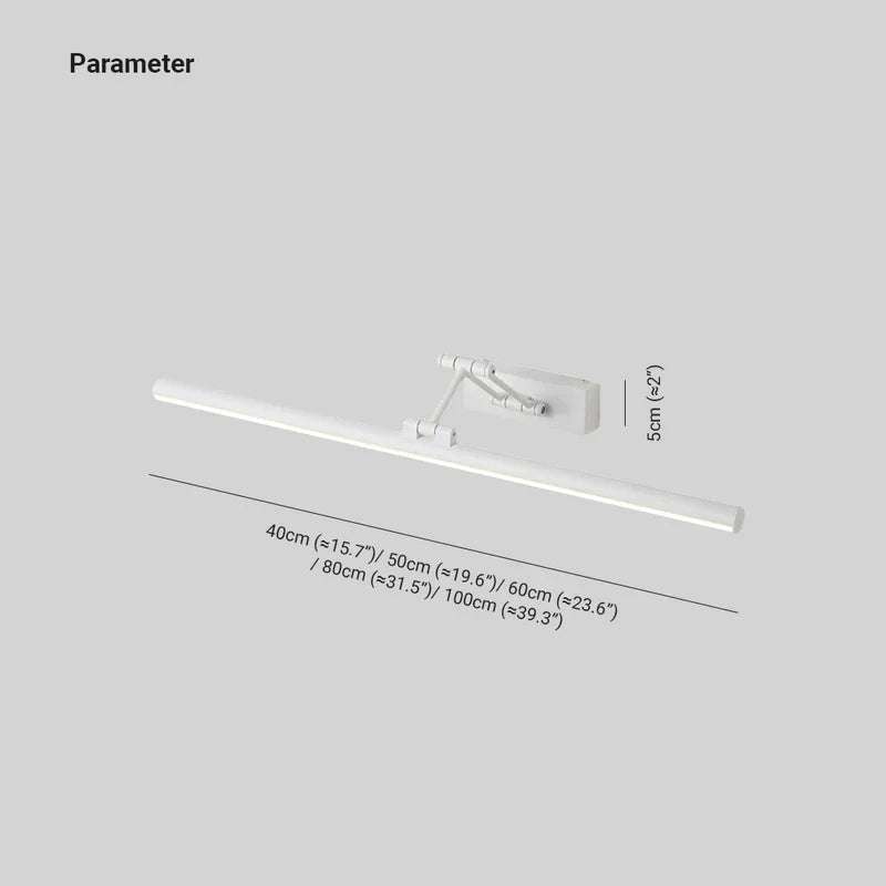 Sleek Dimmable LED Bathroom Wall Light Above Mirror