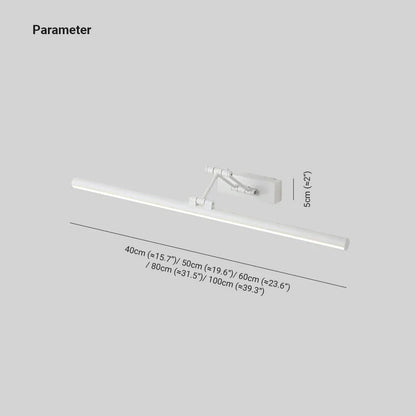 Sleek Dimmable LED Bathroom Wall Light Above Mirror