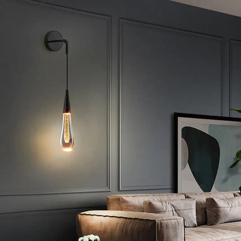 Modern LED Wall Light – Sleek Water-Drop Design for Ambient Illumination 1