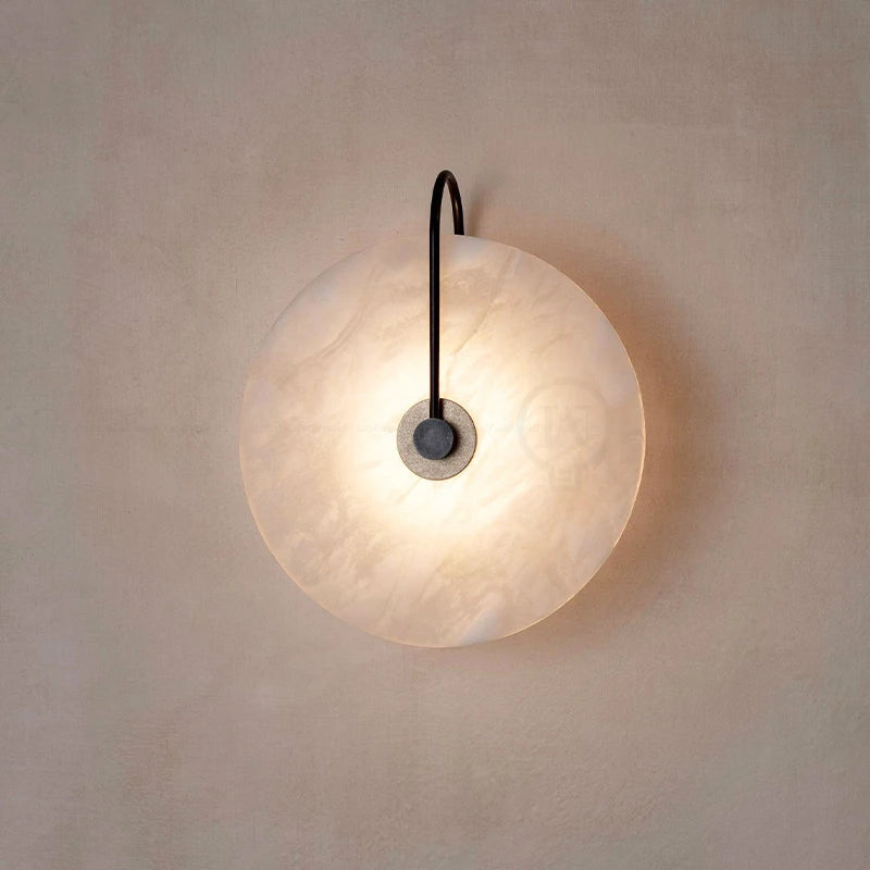 Round Glass Bathroom Sconce Wall Light Fixture