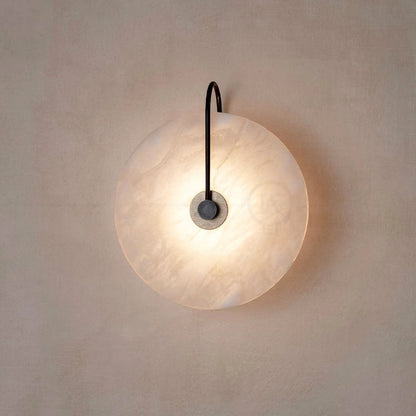 Round Glass Bathroom Sconce Wall Light Fixture